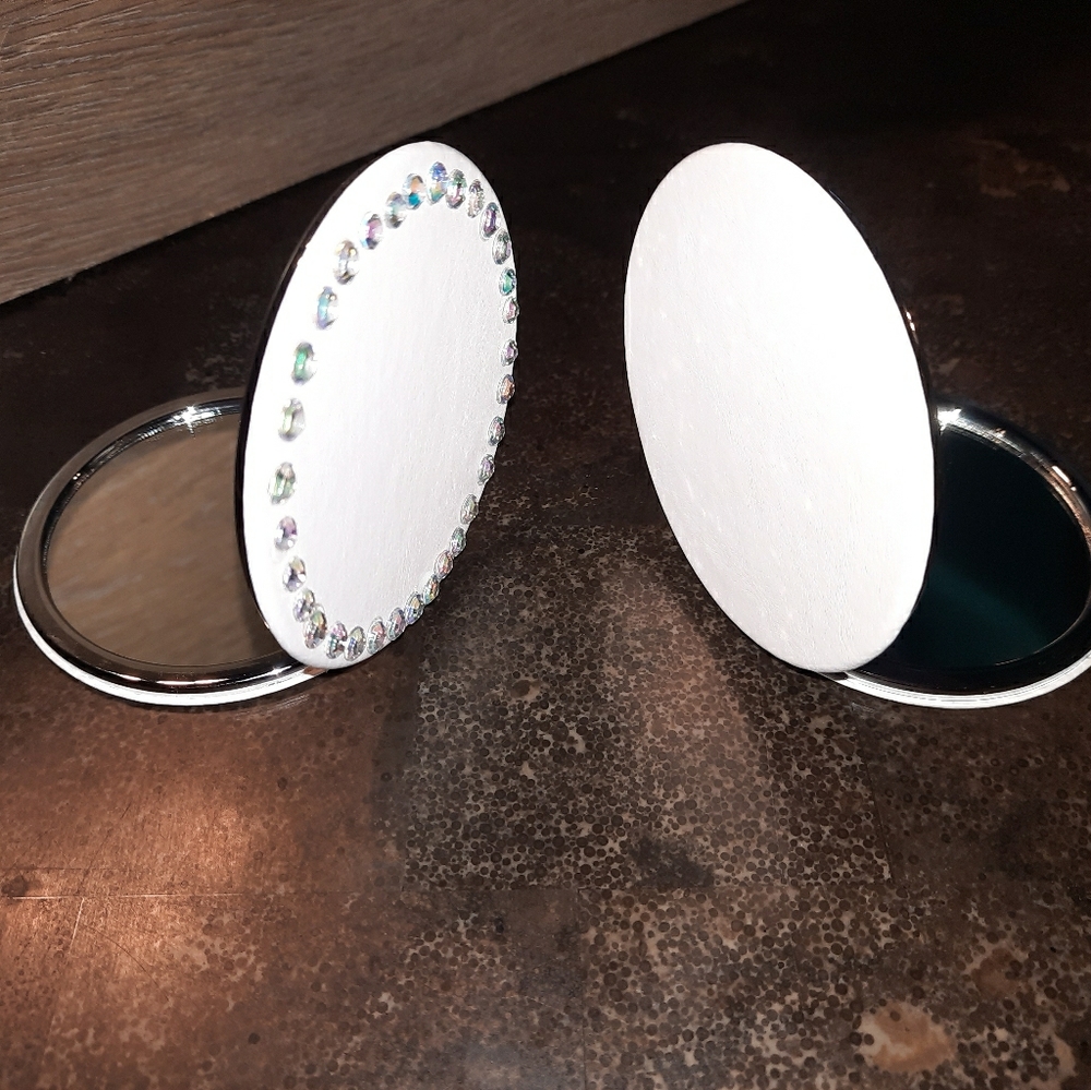 BRAND NEW Double Sided White Compact Mirrors